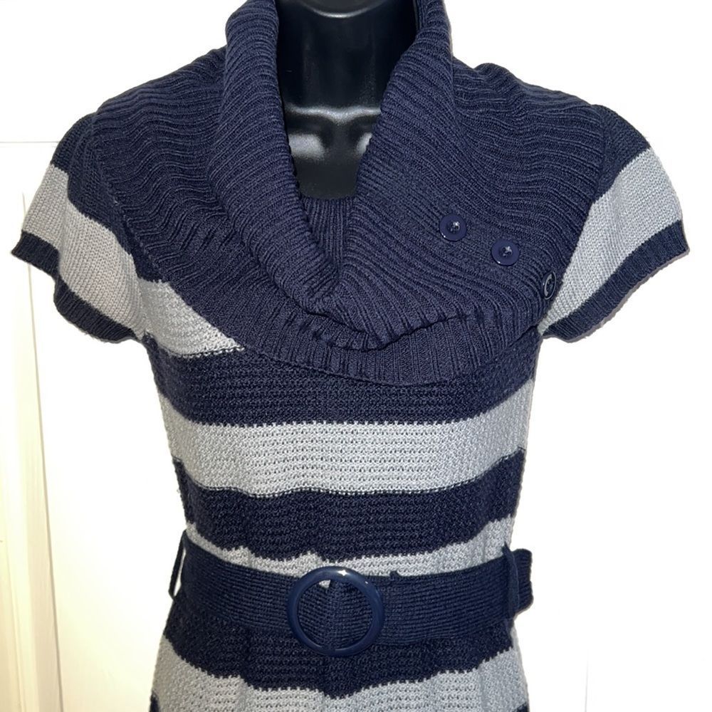 Striped sweater dress